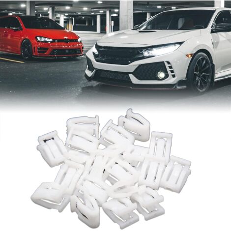 Attaches en plastique pour garniture de tableau de bord automobile, 20 pièces, blanches