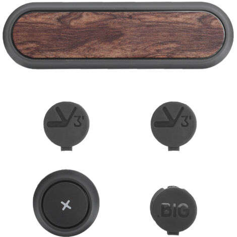 Attaches magnétiques pour câbles, organisation de bureau multifonction pour maison, bureau et voiture - Couleur bois noyer