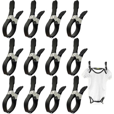 Attaches pour Bâche de Piscine - 12 Pièces Attaches Antidérapantes en Acier