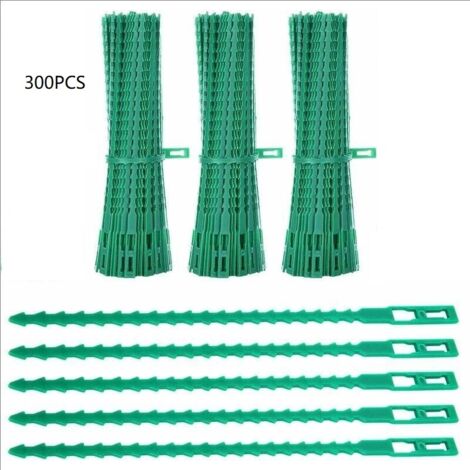 Attaches Pour Plantes - 17 Cm - Polyéthylène Flexible Réutilisable - Pour Lier Légumes Vignes Treillis - 300 Pièces