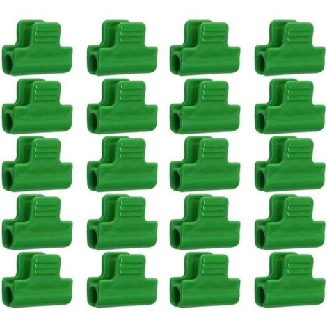 Attaches pour serre, lot de 20 clips de fixation pour film de serre, plastique laminé, clips de protection pour bâche, rangée de 11 mm de diamètre
