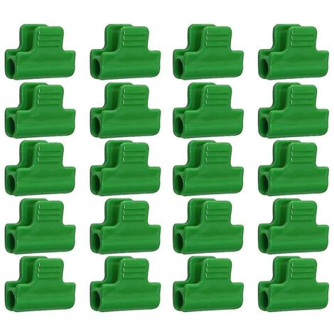 Attaches pour serre, paquet de 20 clips de fixation pour film de serre, plastique laminé