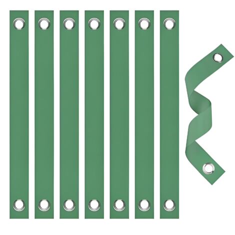 Attaches pour tuteurs d'arbres, sangles de support pour jeunes plants en 8 pièces et protection contre les ouragans, attaches vertes pour redresser les arbres.
