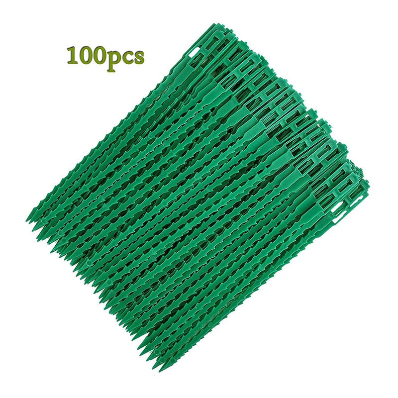 Memkey - Attaches réglables pour plantes lot de 100 - Liens de serrage en plastique pour jardin - Serre câbles réutilisables pour plantes vertes et