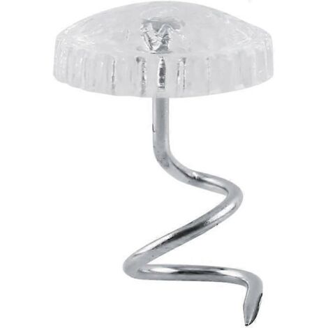 Attaches torsadées pour tapisserie, lot de 30, transparentes, pour tête de lit, jupe de lit, canapé, fauteuil, voiture, tête de lit (30 pièces)