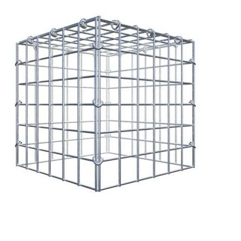 GABIONA Attachment gabion type 3 30 cm x 30 cm x 30 cm (L x H x D), mesh size 5 cm x 5 cm, C-ring