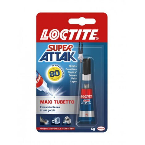 Attack Colla Istantanea Universale 4gr per Plastica Metallo Ceramica Legno