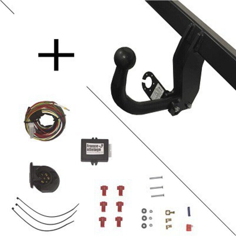 BMW - Attelage série 5 Berline (03/10-01/17) Col de cygne + faisceau universel 7 broches + boitier électronique