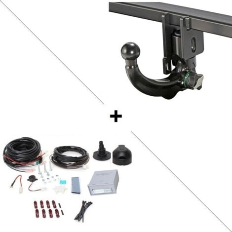 Attelage BMW X3 Pack M et X3 avec kit de pare-chocs M (11/10-10/17) RDSOV + faisceau universel 7 broches + boitier électronique