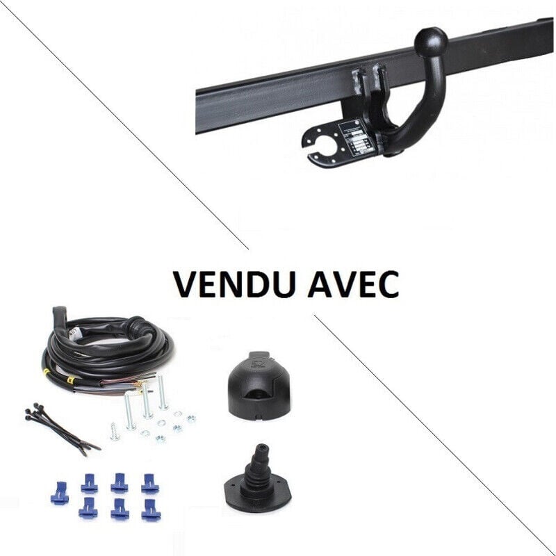 Attelage Dacia Sandero Stepway i (06/09-12/12) Col de cygne + faisceau universel 7 broches