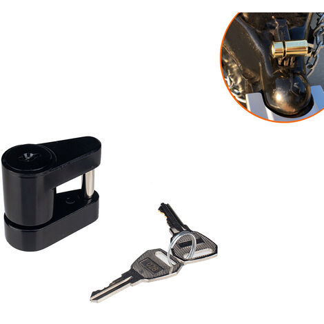  Dispositif antivol pour boule d'attelage en métal 4,8-6,1 cm  avec 2 clés pour caravane, remorque et van pour chevaux