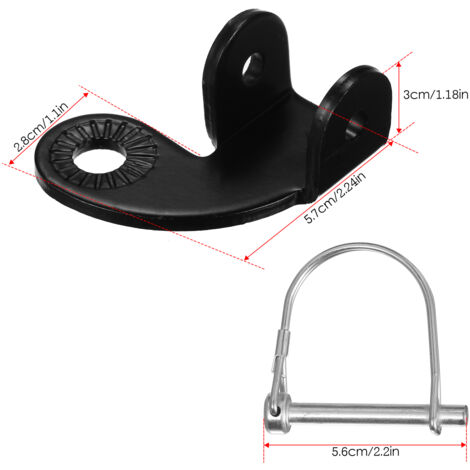 Attelage de remorque pour vélo en acier inoxydable 12,2 mm