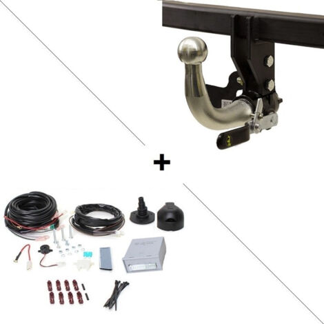 Attelage Ford Ecosport sans roue de secours (09/15-10/17) RDSOH + faisceau universel 7 broches + boitier électronique