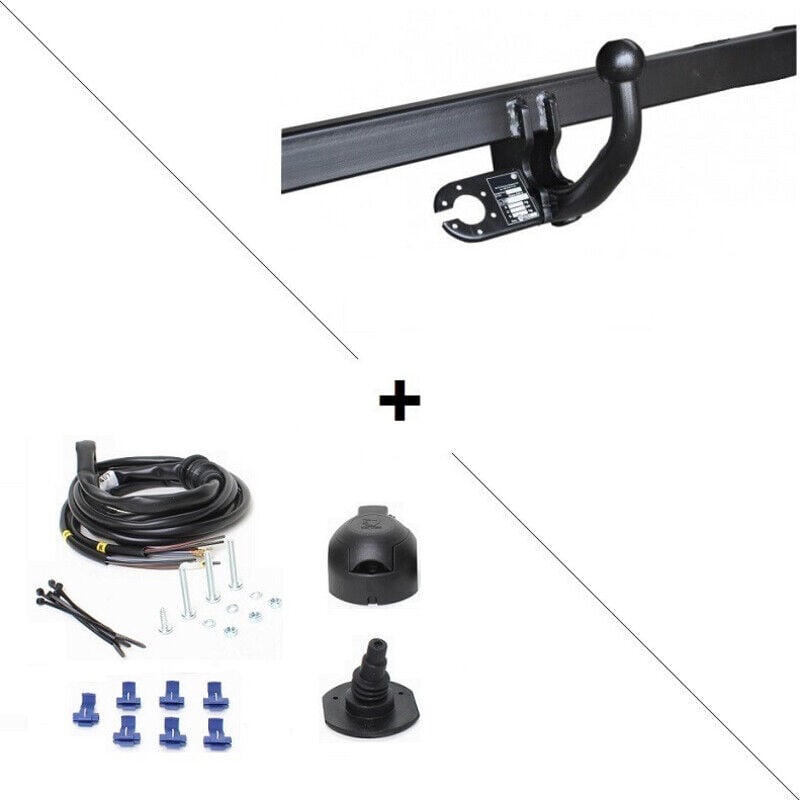 Attelage Ford Focus C-Max (10/03-03/07) Col de cygne + faisceau universel 7 broches