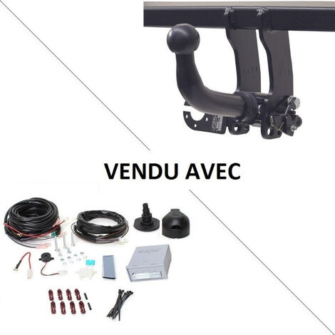 Attelage Peugeot Expert (03/07-04/16) RDSOH + faisceau universel 7 broches + boitier électronique