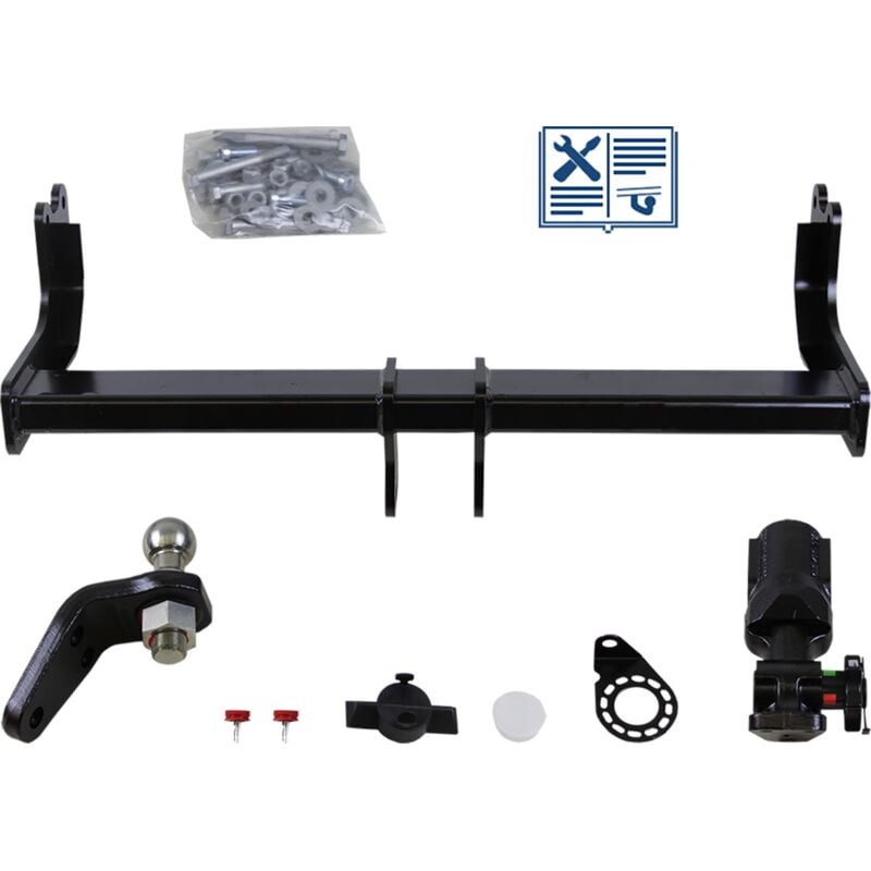 Rameder - Attelage - Ford transit custom V362 Camionnette - 12/15-12/99 - rotule démontable - Westfalia - Faisceau spécifique 13 broches