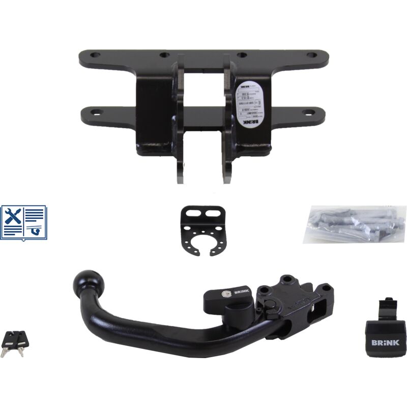 Rameder - Attelage - Jeep wrangler iii - 07/10-12/99 - rotule démontable - Brink - Faisceau universel 7 broches