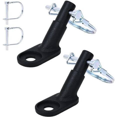 Attelage pour remorque vélo, attelage pour remorque vélo, kit 2 pièces, adaptateur universel pour remorque vélo avec goupille de sécurité, pour remorque vélo enfant, remorque chien, remorque cargo