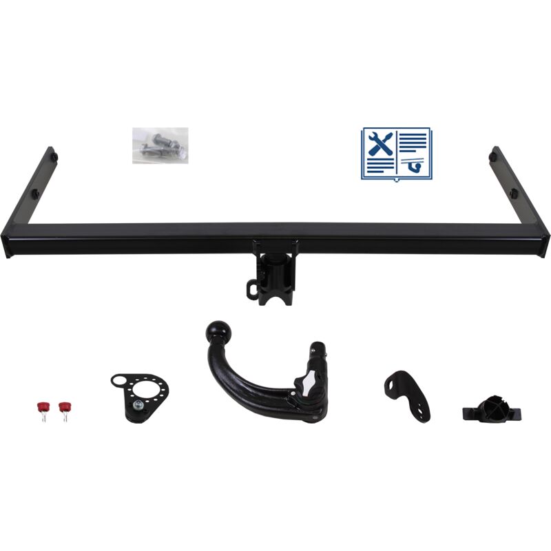 Rameder - Attelage rotule démontable Oris + faisceau Trail-Tec spécifique 13 broches - vw touran