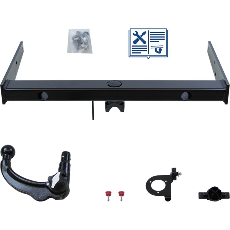 Rameder - Attelage - Volkswagen transporter T5 Camionnette - 09/09-08/15 - rotule démontable - Oris - Faisceau spécifique 7 broches