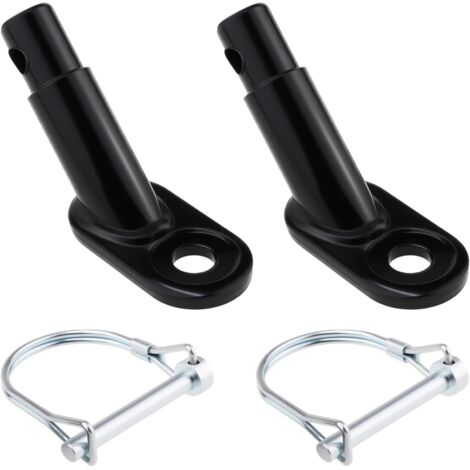 Attelage Remorque Velo, 2 pièce Adaptateur pour Remorque pour Chien, Kit D'attelage de Remorque de Vélo Universel Noir avec Goupille de Sécurité, pour Enfant Attelage de Remorque de Vélo