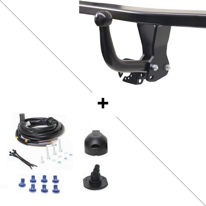 Attelage Renault Kangoo 4x4 y compris Pampa (10/01-02/08) Col de cygne + faisceau universel 7 broches