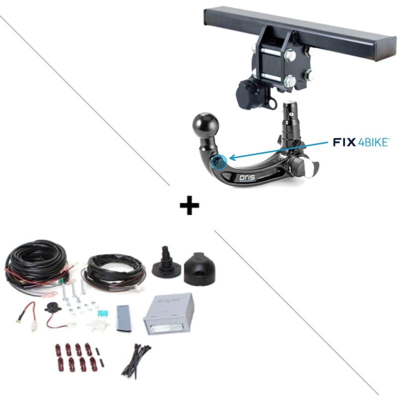 Bosal Oris - Attelage Volkswagen Tiguan y compris Allspace (04/16-) rdsov FIX4BIKE + faisceau universel 7 broches + boitier électronique