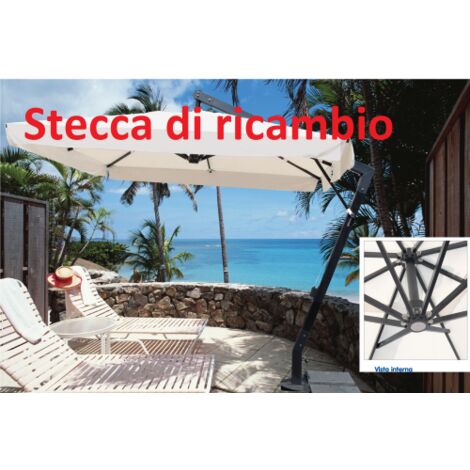 Attelle aluminium 90 cm 20x30 mm Pie'ce de'tache'e pour parasol de'centre' 3x4 mt Maxima Alu