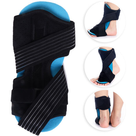 Attelle de cheville pour pied tombant et fasciite plantaire, orthèse nocturne réglable avec sangle