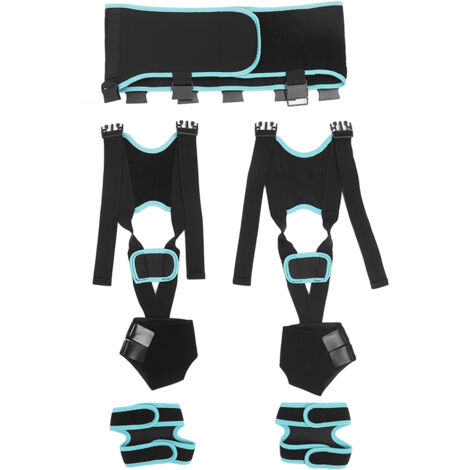 Attelle de Genou Correctrice pour Jambes en O/X - Bande Élastique de Redressement - Taille M Adulte (130-150 cm)
