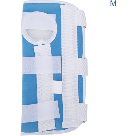 Attelle de Soutien pour Poignet - Aide à la Récupération de Fracture et Entorse - Bleu, Taille M, Main Droite