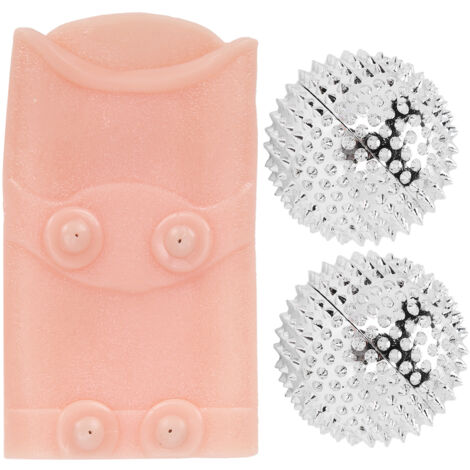 Attelle magnétique pour cheville - Soulagement fasciite plantaire et protection sportive (2 attelles + balles de massage)