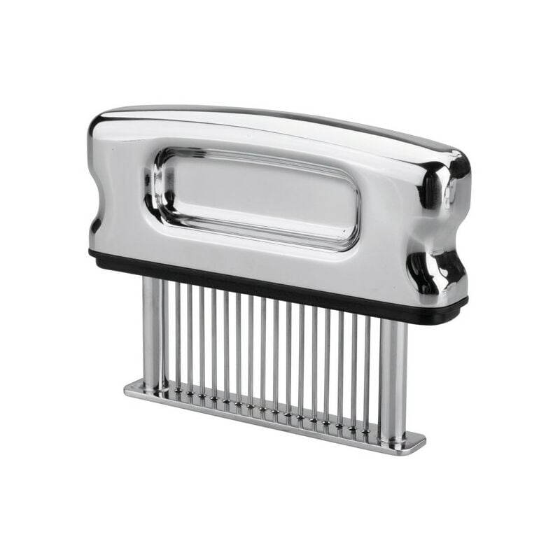 Attendrisseur de viande avec aiguille ultra tranchante en acier inoxydable pour attendrir le steak, 12 x 2 x 30 cm
