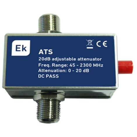 Atténuateur variable ATS avec connecteur F d'Ekselans