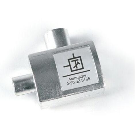Attenuatore per antenna DTT regolabile 0-20dB C/p