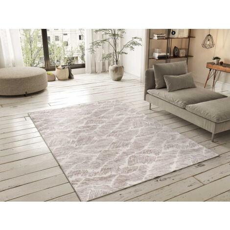 ATTICGO Tapis abstrait imprimé CLASS 51 Beige 160x230 cm