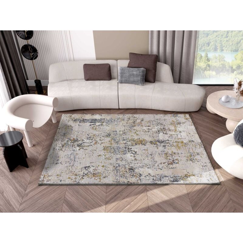 Tapis abstrait springs 03 Multicolore 77x150 cm - Atticgo