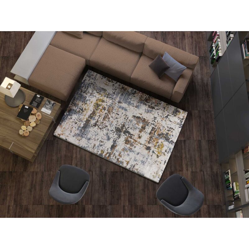 Atticgo - Tapis abstrait springs 35 Multicolore 115x170 cm