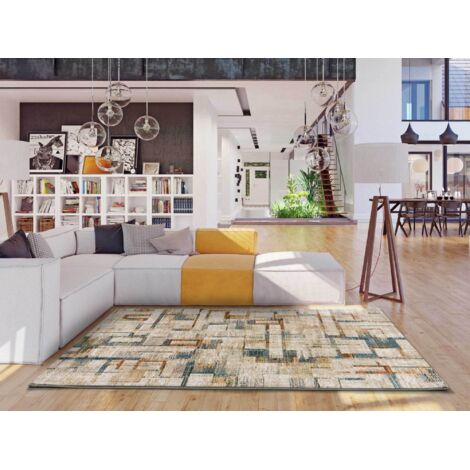 ATTICGO Tapis abstrait VIVA 28 Multicolore 80x150 cm