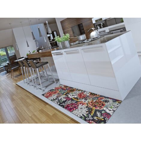 ATTICGO Tapis de cuisine avec fleurs RICCI Multicolore 52x200 cm