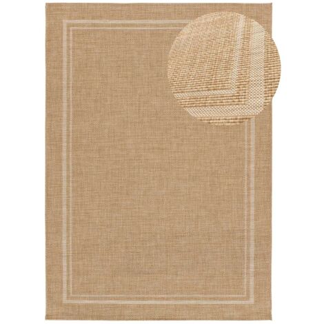 ATTICGO Tapis d'extérieur géométrique GUINEA 05 Beige 80x150 cm