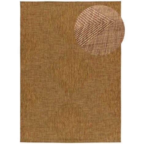 ATTICGO Tapis d'extérieur géométrique GUINEA 14 Naturel 80x150 cm