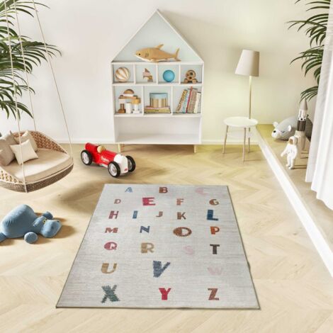 ATTICGO Tapis enfant alphabet CANDY 82 Multicolore 120x170 cm