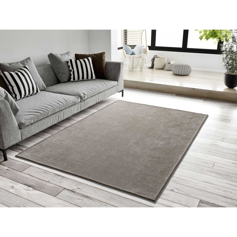 Atticgo - Tapis uni lavable en machine harris Beige 160x230 cm