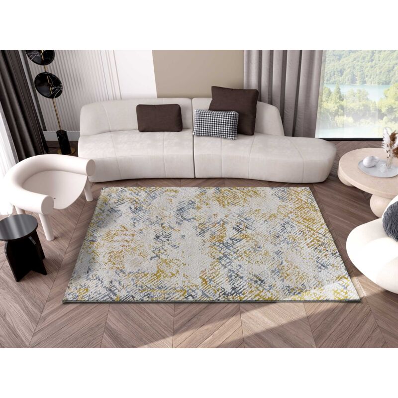 Atticgo - Tapis vintage à poils courts kilis 13 Multicolore 77x150 cm