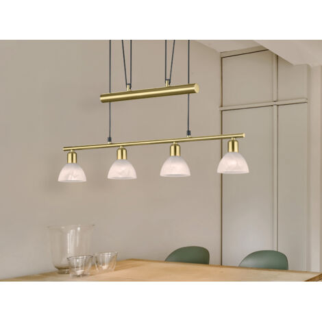 Attraktive 24W LED Pendel Hänge Leuchte Büro höhenverstellbar TRIO 371010408