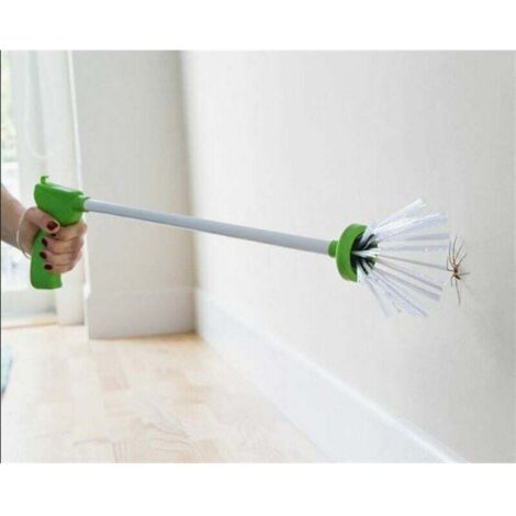 Attrape-insectes avec pince de 68 cm – Répulsif efficace pour araignées et insectes – Longueur 68 cm pour distance de sécurité