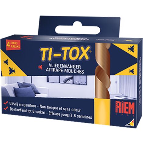 Attrape-mouches Ti-tox 4 Pieces - Riem