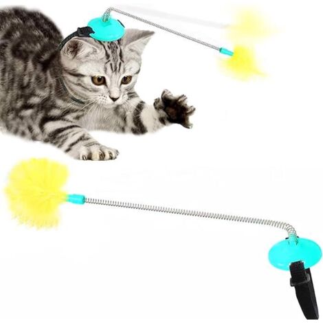 Attrape-poignets avec plume pour chats - Jouet pour animaux