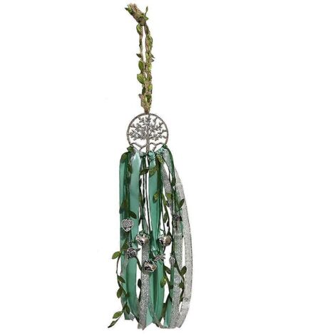 Attrape-rêves Arbre de Vie fait main avec clochette de sorcière - Décoration pour la maison